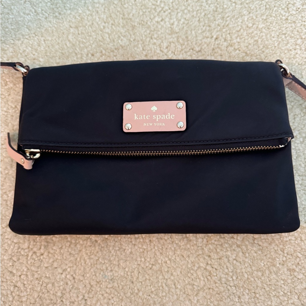 Kate Spade Black Nylon Crossbody Purse